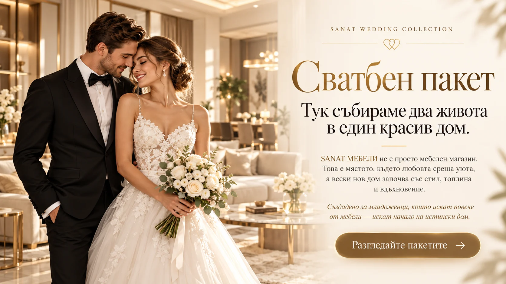 SANAT МЕБЕЛИ — Сватбен пакет